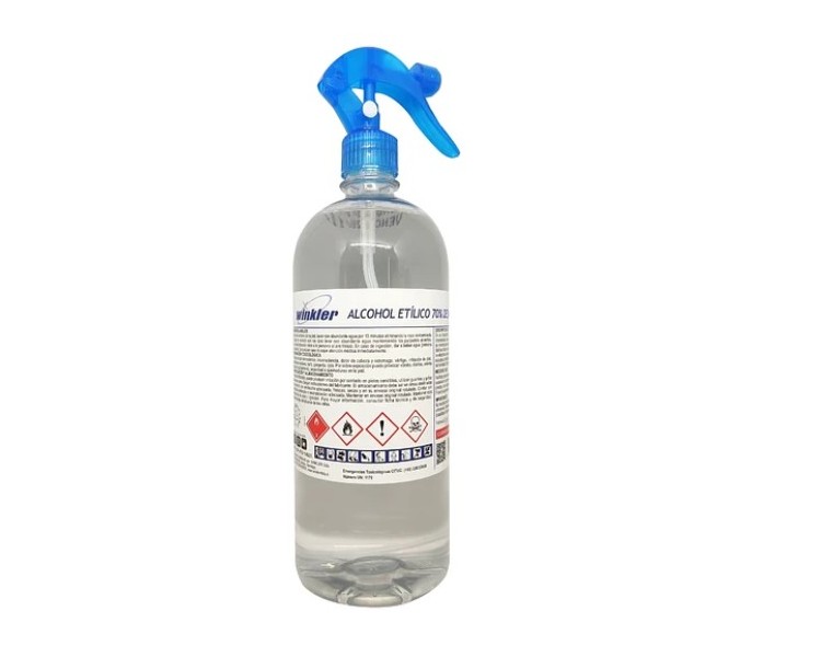 Alcohol Etílico al 70% Winkler - Con Gatillo 1 Litro