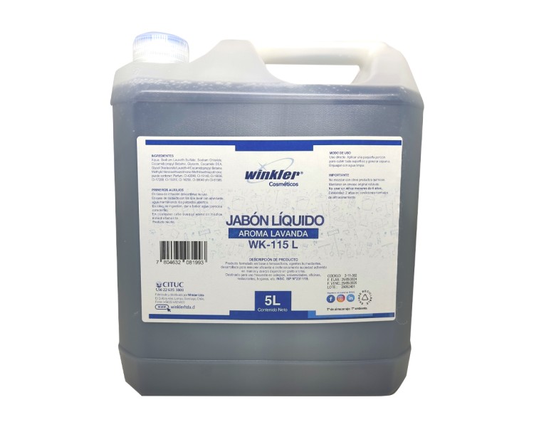 Jabon Liquido para Tocador Aroma Lavanda Envase 5 Litros WK-115L