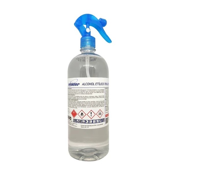 Alcohol Etilico Desnaturalizado 70% con Gatillo 1 Litro