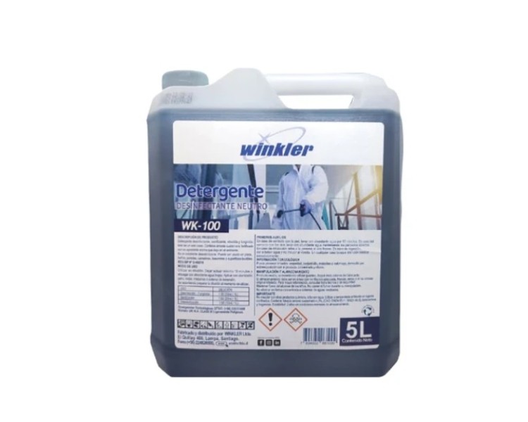 Detergente Amonio Cuaternario Concentrado - WK-100 - 5 Litro