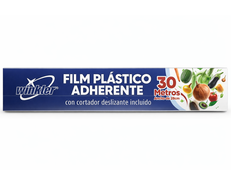 FILM PVC ROLLO DE  Ancho 28cm x Largo 30 metros x Grosor 9 micras