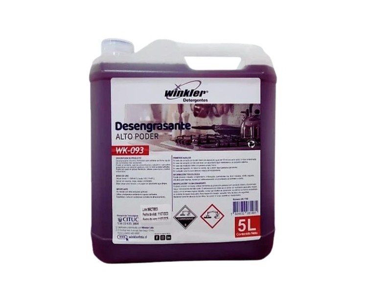Desengrasante Industrial Alto Poder - WK-093 - 5 Litros