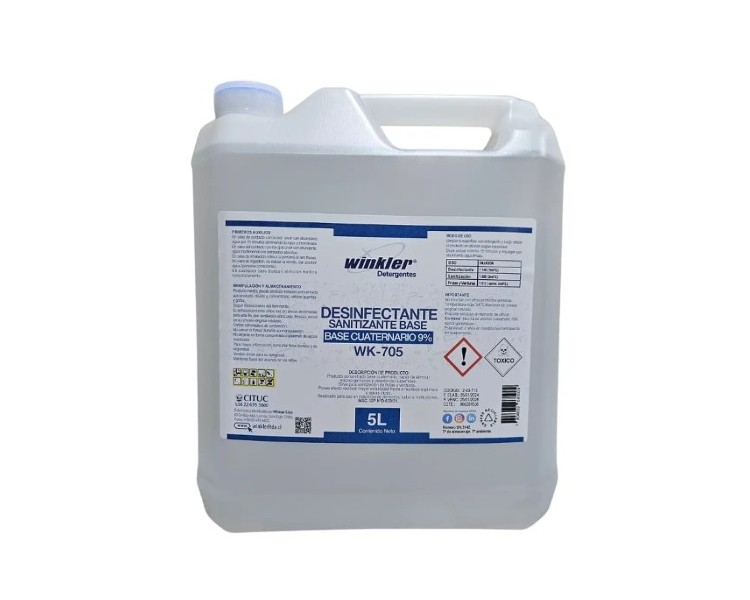 Desinfectante Sanitizante 9% Envase 5 Litros WK-705