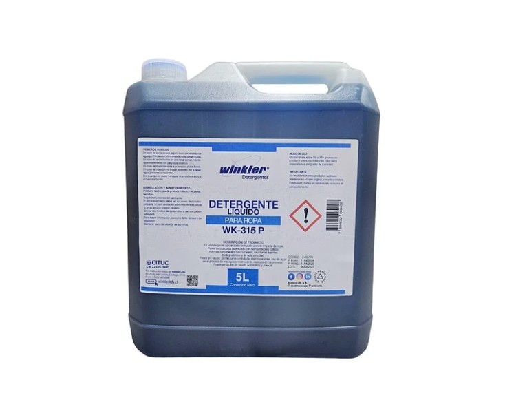 Detergente Liquido para Ropa Enzimático Envase 5 Litros WK-315 Plus