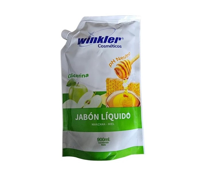 Jabon Liquido Manzana Miel con Corner Doypack Envase 900ML