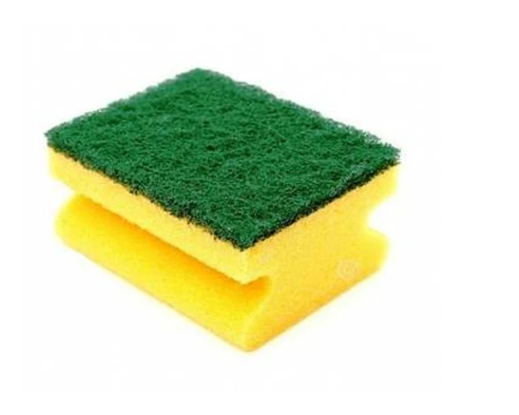 Esponja C/Abrasivo Verde 9x7x4 CM K20 Salva Uña Pack 3 Unidades